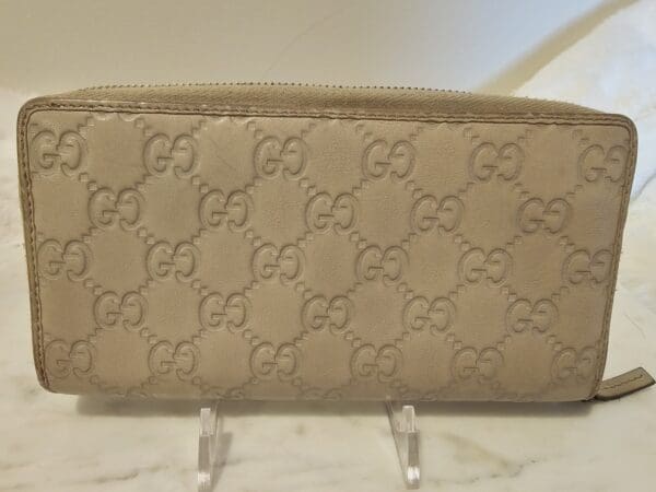 A close up of the inside of a purse