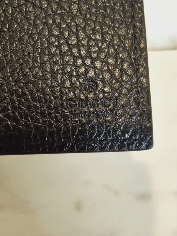 A close up of the inside of a wallet